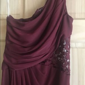 Wine color formal dress 😉